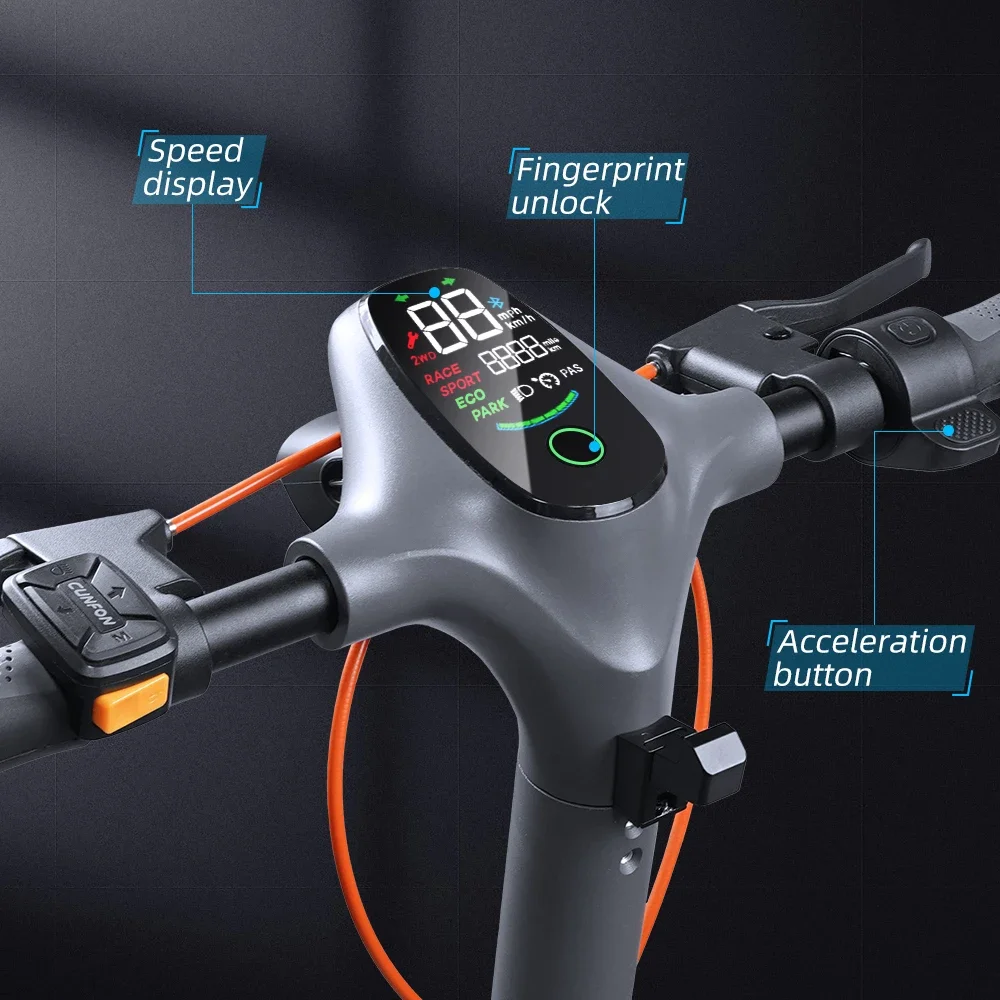 CUNFON RZ800 Faltbarer Elektroroller für Erwachsene 48V 18AH Großer Akku 10,5 Zoll Reifen Große Reichweite Urban City E-Scooter – Detail 2