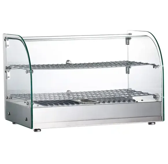 45L New Design Table Top Transparent Food Warmer Display Showcase