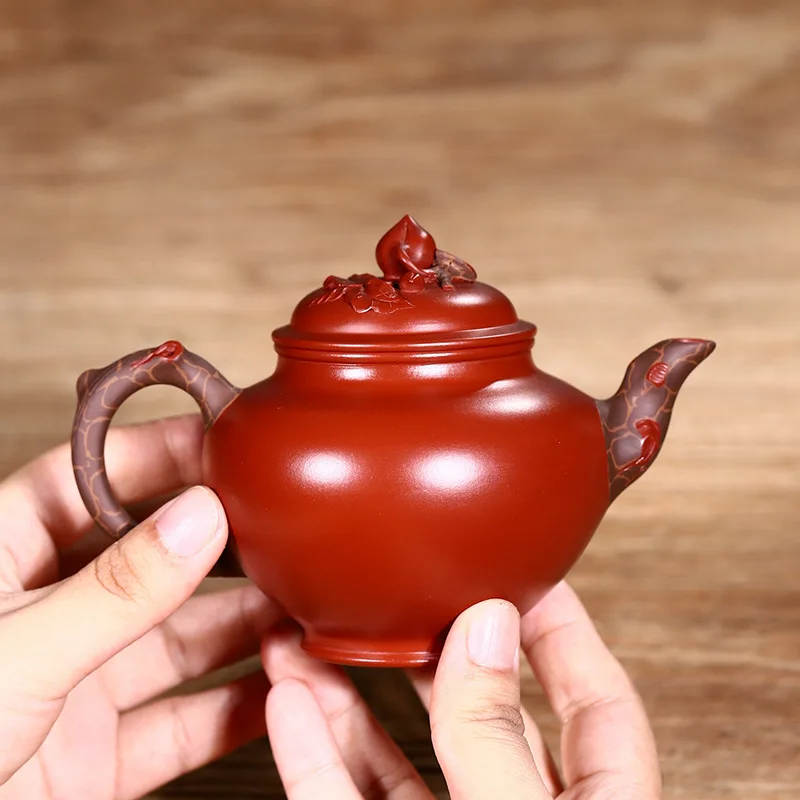 Drop-Shipping Yixing Pure Handmade Raw Ore Purple Clay Teapot High-End Tea Set For Longevity And Well-Being