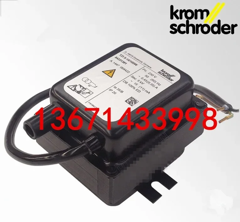 TZI 5-15/100W ignition high-voltage package transformer German KROM Hokode burner ignition transformer