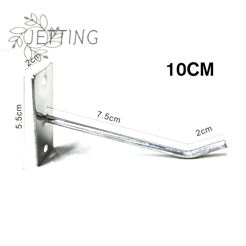 Hot 5pcs/lot Hole Board Hook Steel Oblique Hanger Hardware Tool Hammer Pliers Wall Mount  Storage Rack Garage