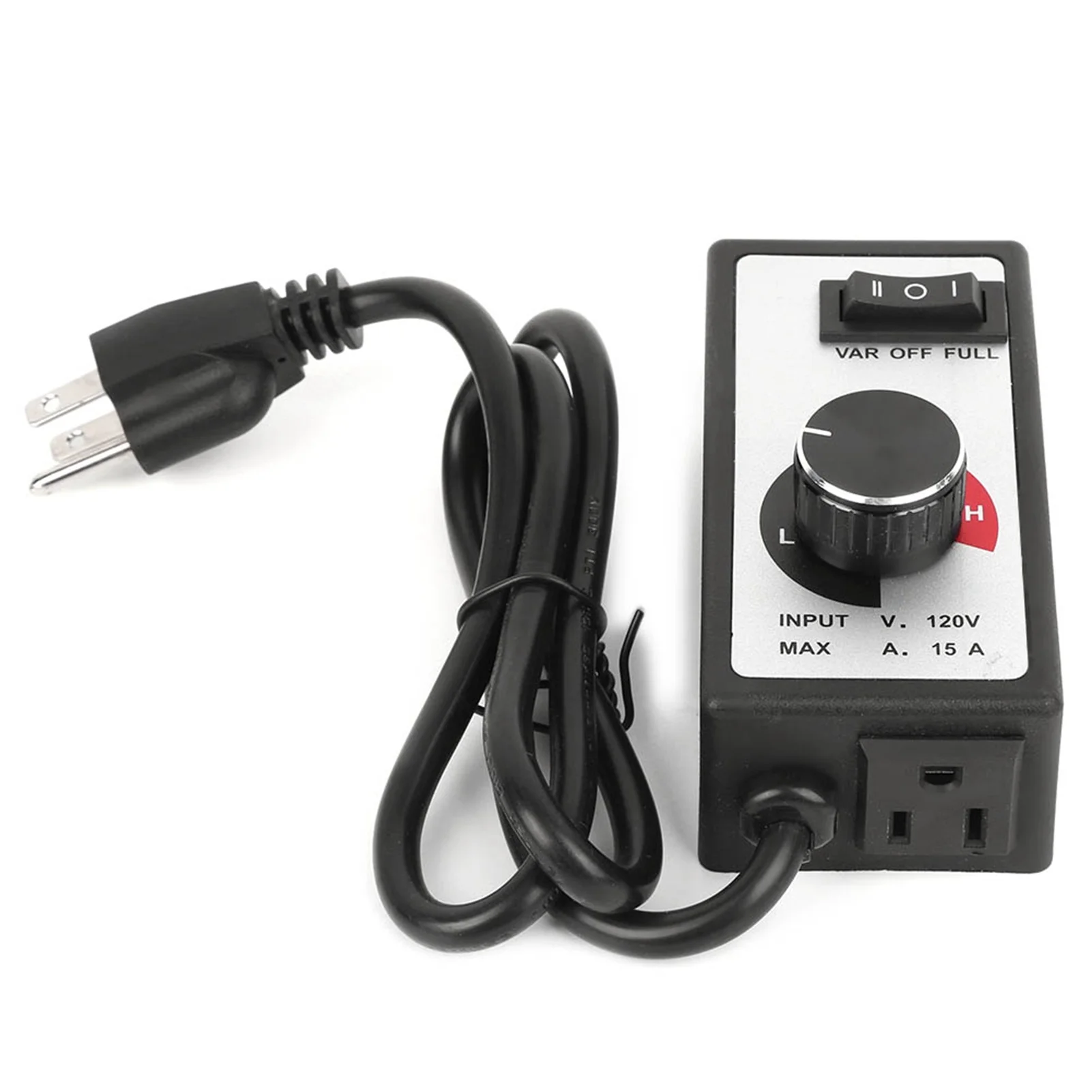 Variable Fan Speed Controller 1800W for Hydroponic Inline Fan Exhaust  (2‑Meter Cable )