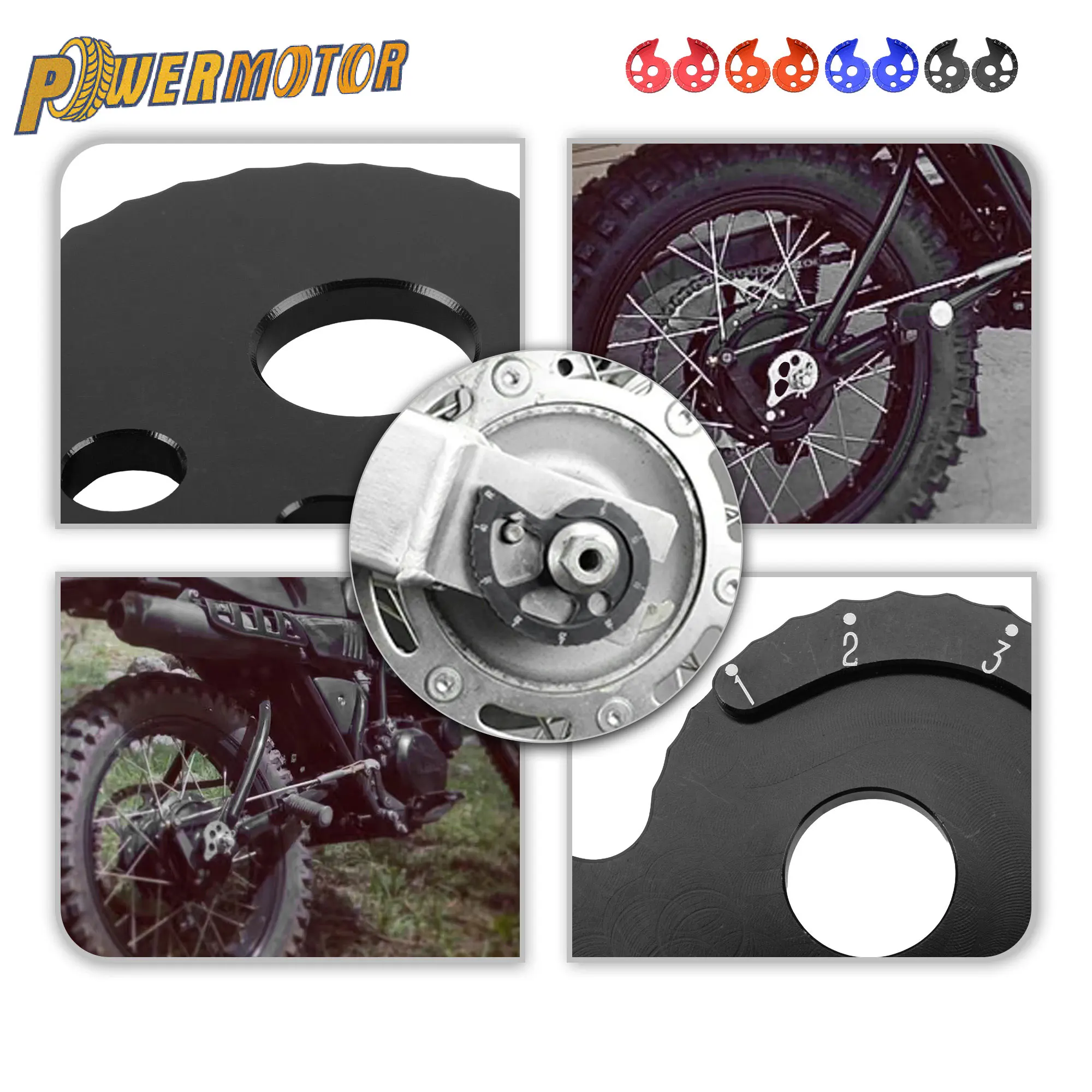 Ajustador de Cadena de Motocicleta Yamaha, Protector de Cadena de Aluminio CNC para TTR 225 250R TW 200 225E XT 225 250 600E XTZ600 WR250Z DT 125R