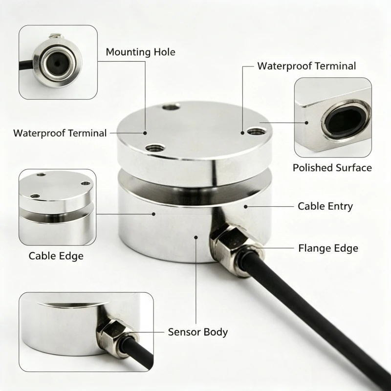 Pressure Sensor Strain Gauge Force Transducer Micro Gravity Sensing Equipment For Industrial Force Measurement Work