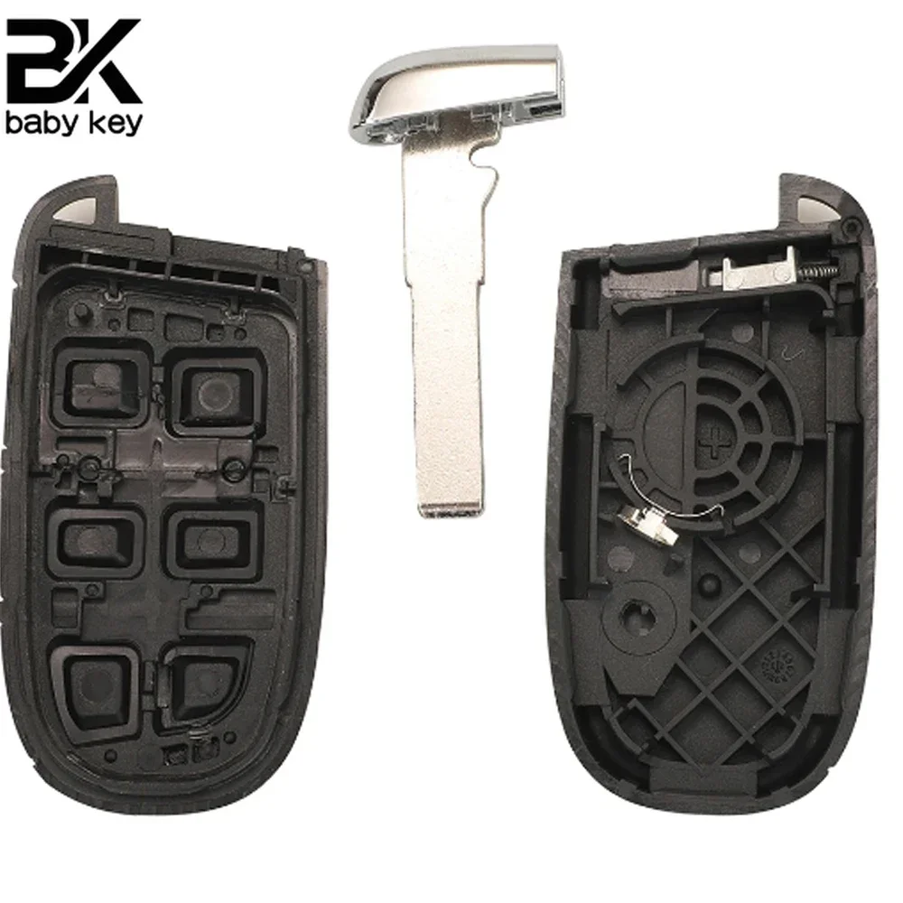 Carcasa BB Key 5B para Fiat 500 500L 500X Toro 2016 2017 2018 2019 2 botones hoja SIP22 con logotipo reemplazo remoto de llave de coche