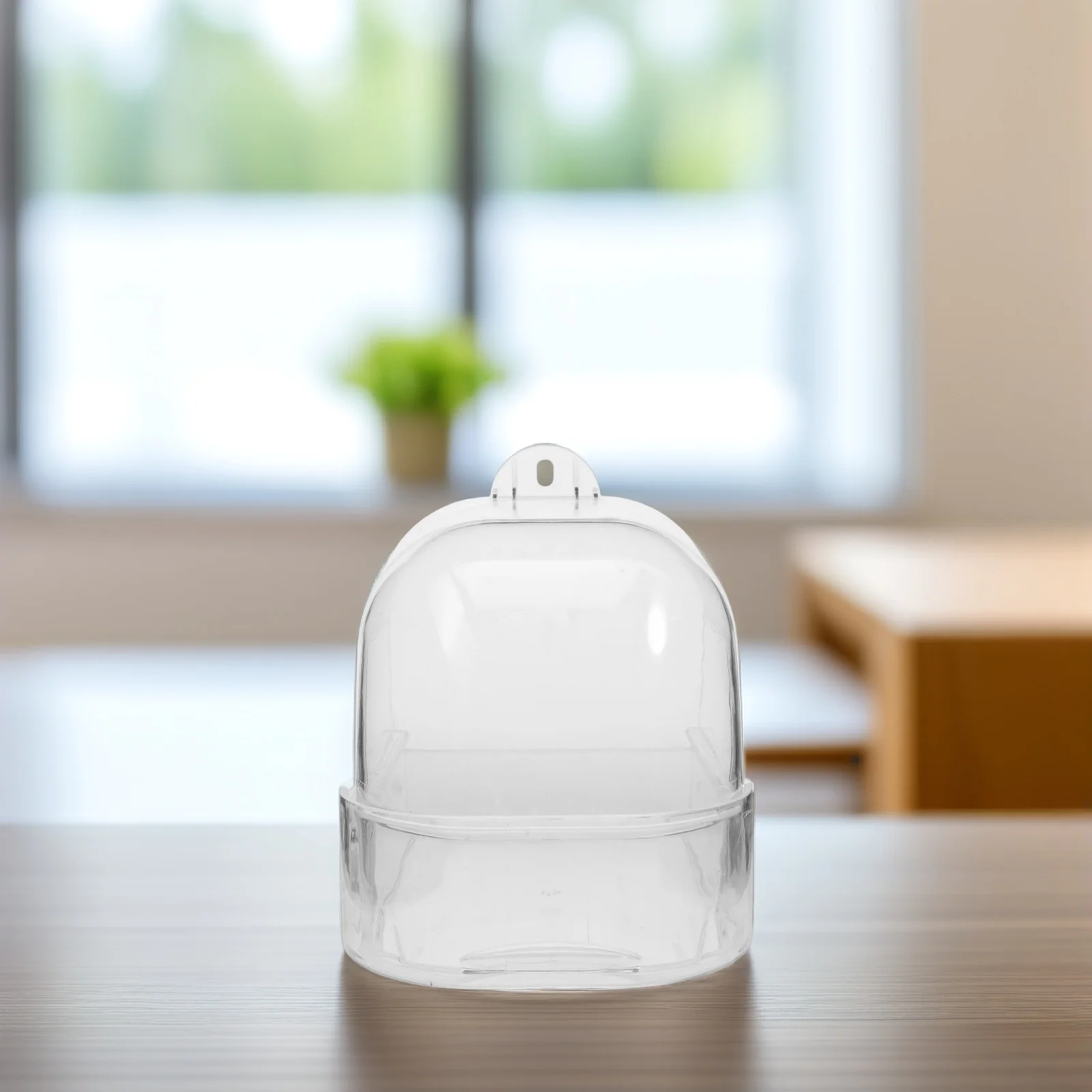 

Transparent Parrot Bird Bath Box No-Leak Drawer Hanging Shower Cage Accessory for Small Pet Birds Cockatiels Parakeets Bathtub