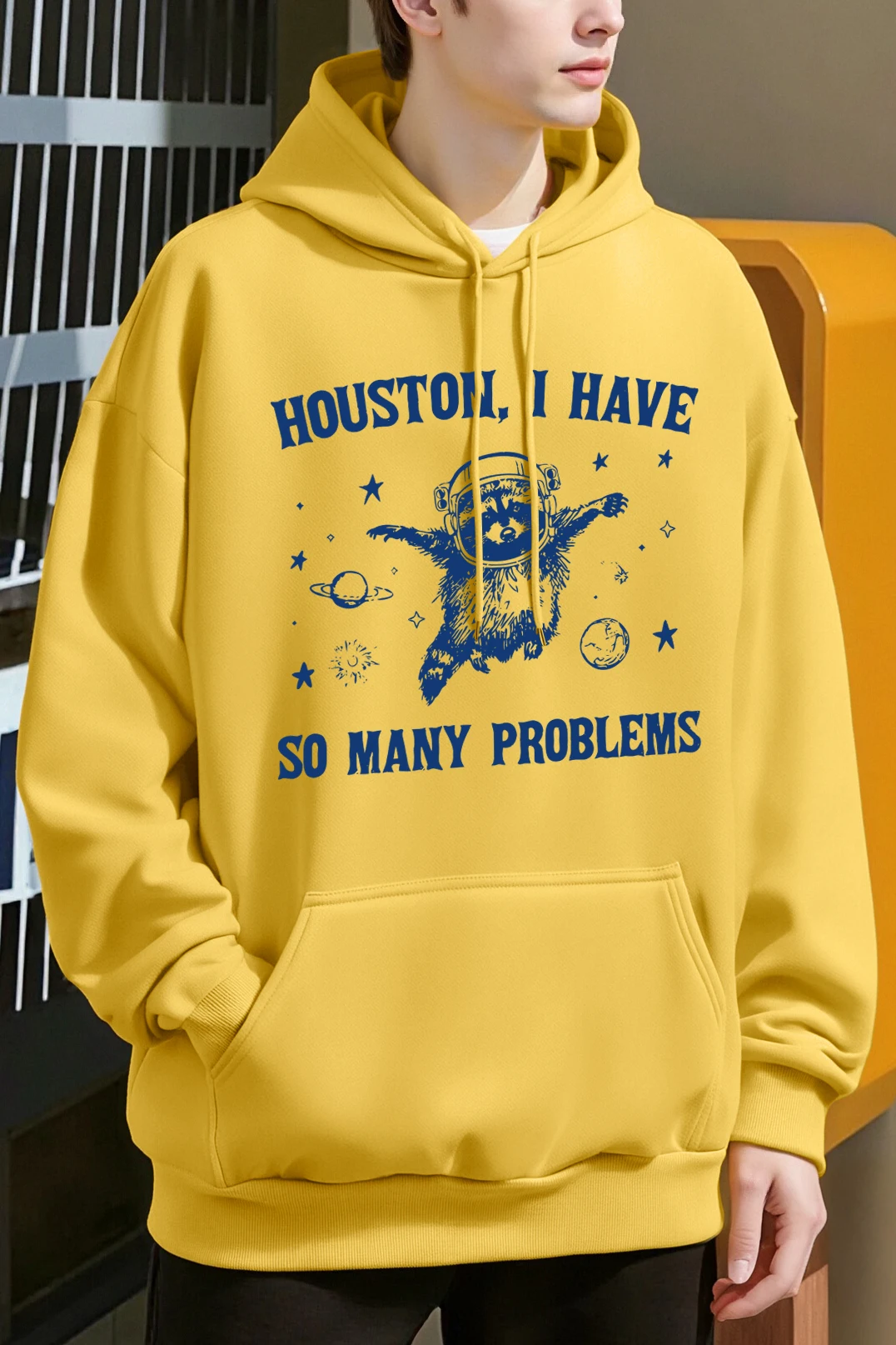 هيوستن لدي الكثير من المشاكل يطبع الرجال هوديي العصرية متعدد الألوان هوديس عادية كل مباراة الشارع الشهير الصوف الذكور هودي #1