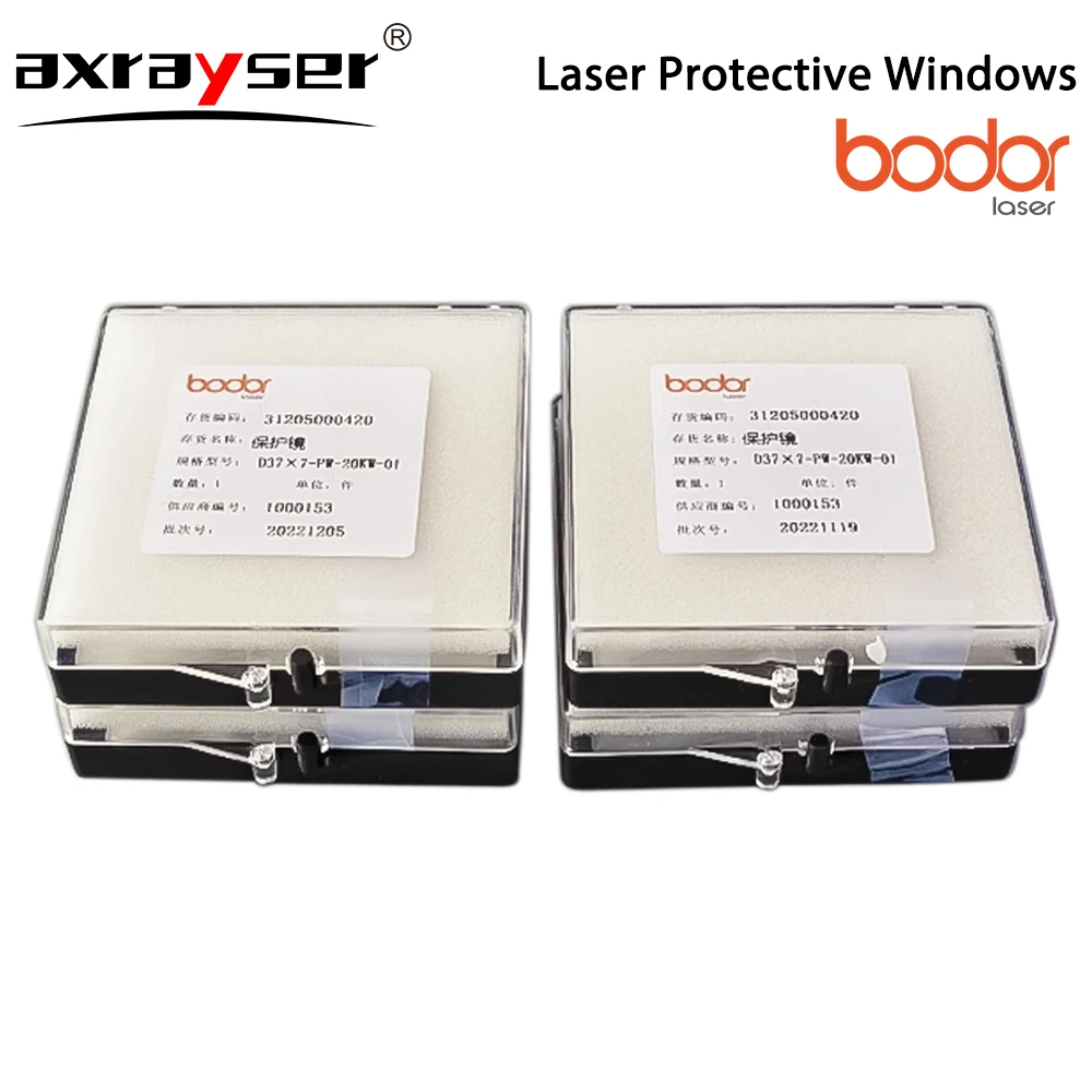 Imagem -03 - Original Fibra Laser Proteção Janela Lente Corpo Lente Óptica Poderoso Cabeça da Máquina de Corte 21.5x2 27.9x4.1 30x5 37x7 10 Pcs por Lote