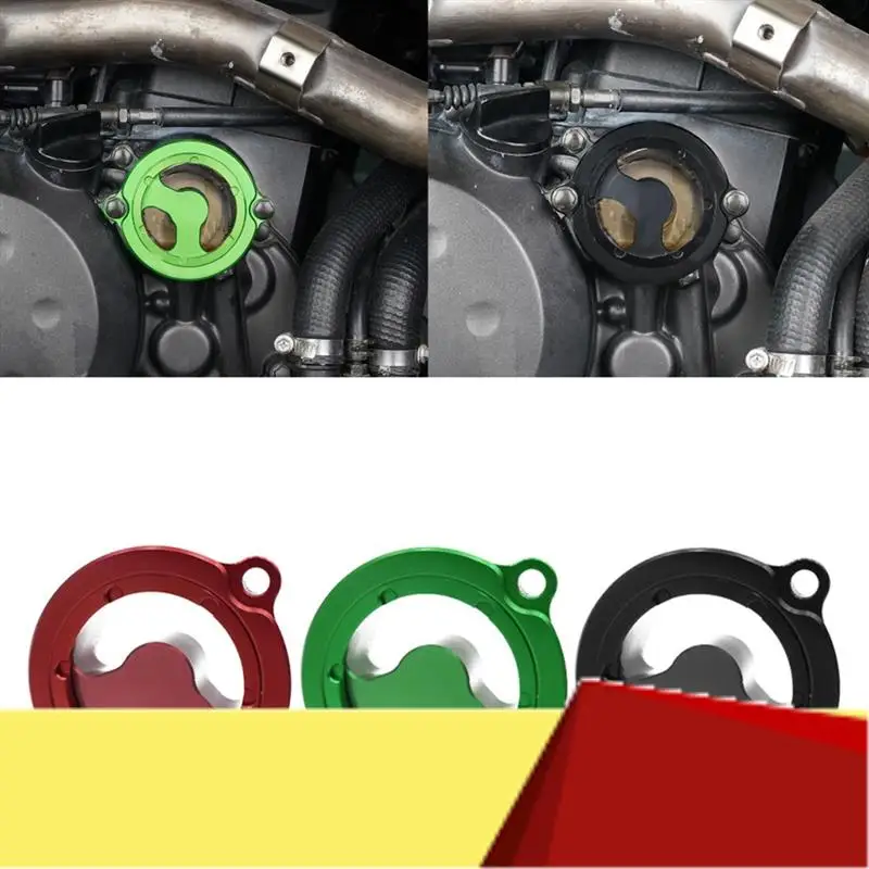 

For Kawasaki KLR650 KLR 650 1987-2022 Motorcycle Oil Filter Cover Cap CNC Aluminum Motorcycle Spare Parts Accessories Black-M53K
