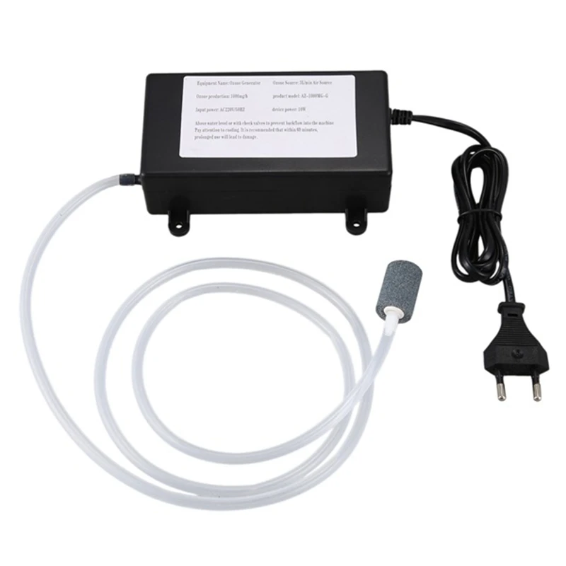 Portable Generator 220V 1000Mg Ozonizer Air Purifier Cleaner Treatment Fruit Vegetable Cleaning Purifier,EU Plug-ROWI
