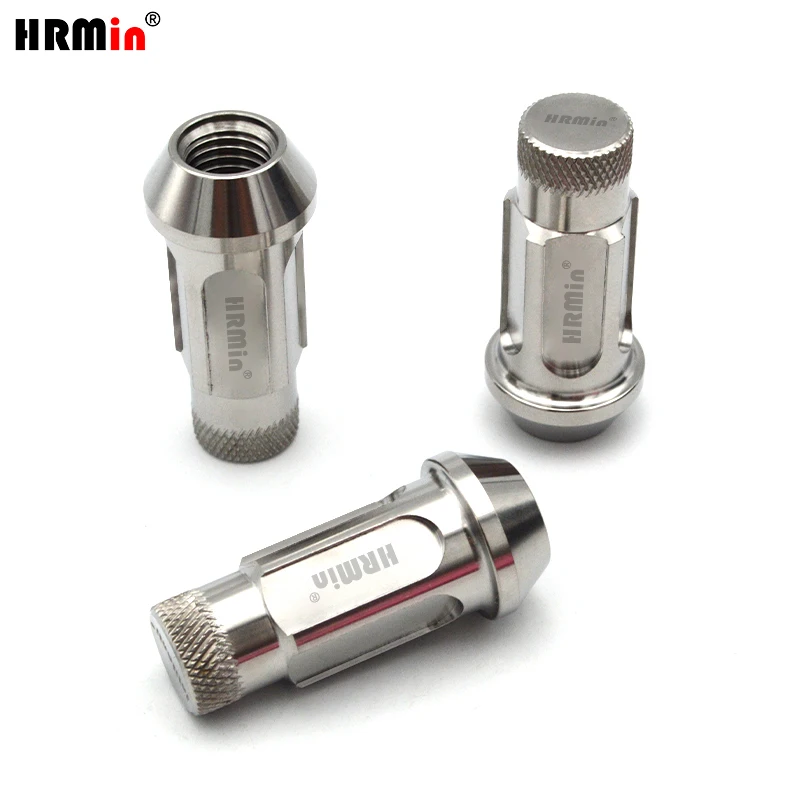 HRMin racing wheel rim nut Closed end Gr.5 titanium cone seat anti-theft wheel nut M12*1.25mm for Nissan,Greatwall,Geely,Subaru