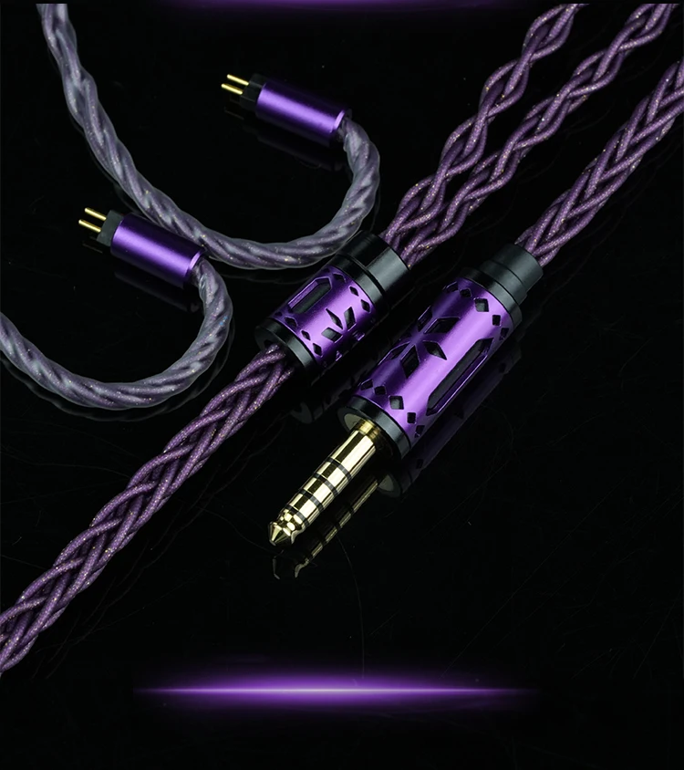 GYVIISI GVS-38 Magic Rod 8-adriges Silberfolien-HIFI-IEM-Kopfhörer-Upgrade-Kabel 2,5/3,5/4,4 mm 2Pin für EPZ 550 In-Ear-Kopfhörer – Detail 6