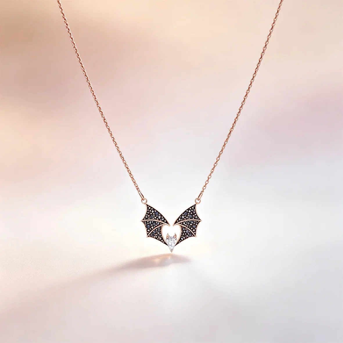 Trendy Multicolour Crystal Butterfly Feather Statement Necklace