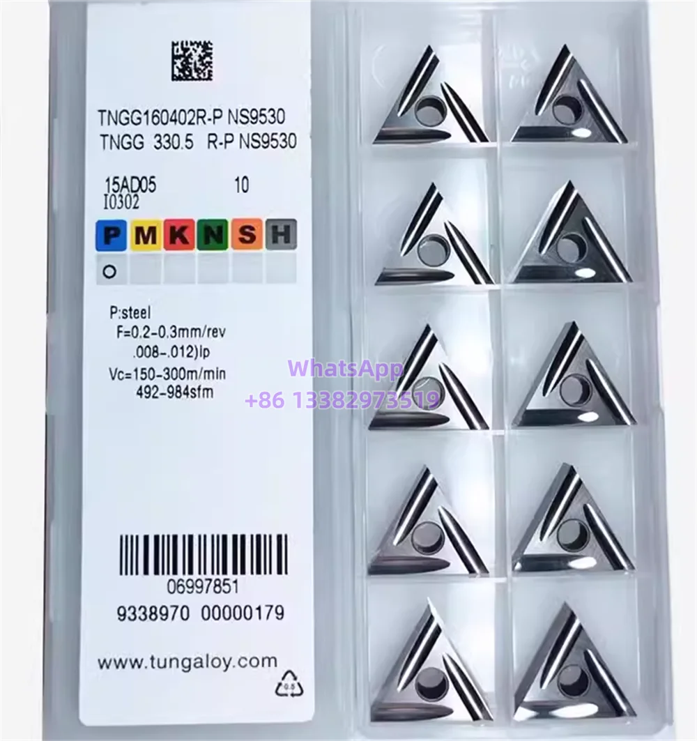 

TUNGALOY TNGG160402 TNGG160404 TNGG160408-01 R-C L-C R-P L-P R-W L-W NS9530 GH110 GH330 TH10 Carbide Insert TNGG Inserts