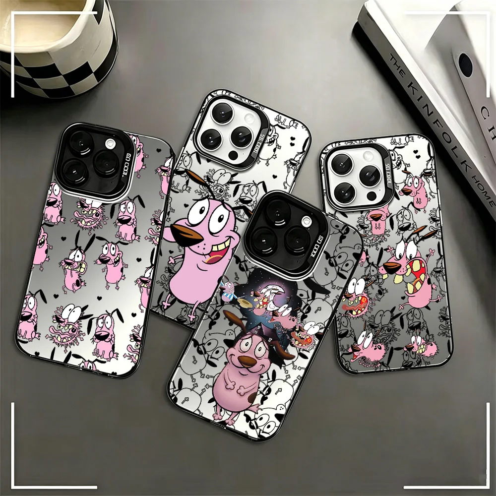 COURAGE The Cowardly Dog Phone Case for Samsung Galaxy A37 A57 A17 A07 A16 A06 A35 A55 A25 A15 A56 A54 A36 A24 4G 5G Cover