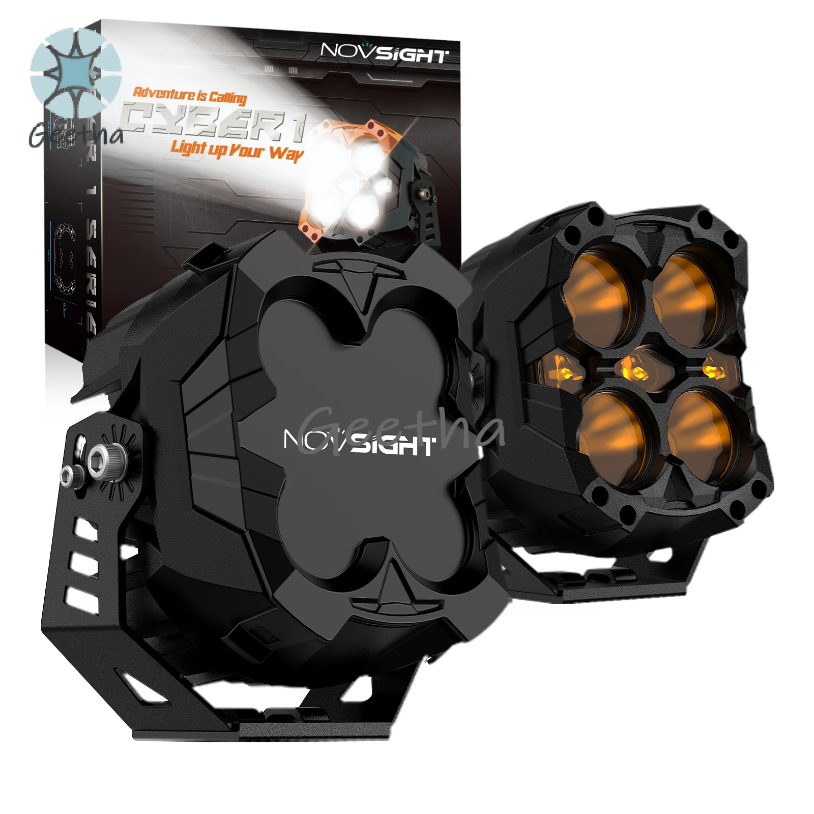 Novsight 60-120W Waterproof Spot Led Light Bars 4x4 Offroad Laser Led Fog Pods Work Light Car Truck Light