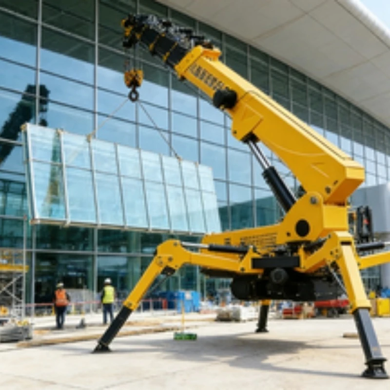Mini Lifting Crane Spider Crawler For Narrow Space Construction Tasks