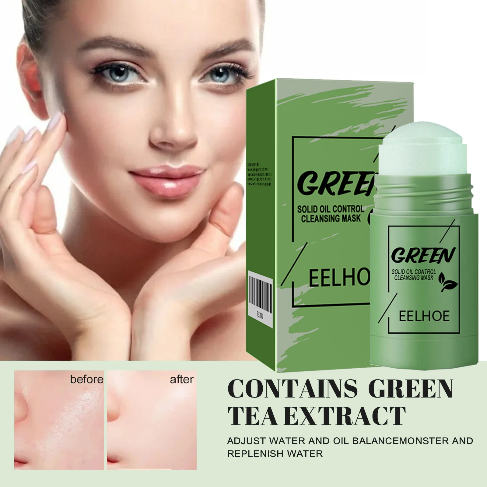 Kleimasker stick gezichtsverzo - Green Tea Cleansing Clay Mask recensie en prijs