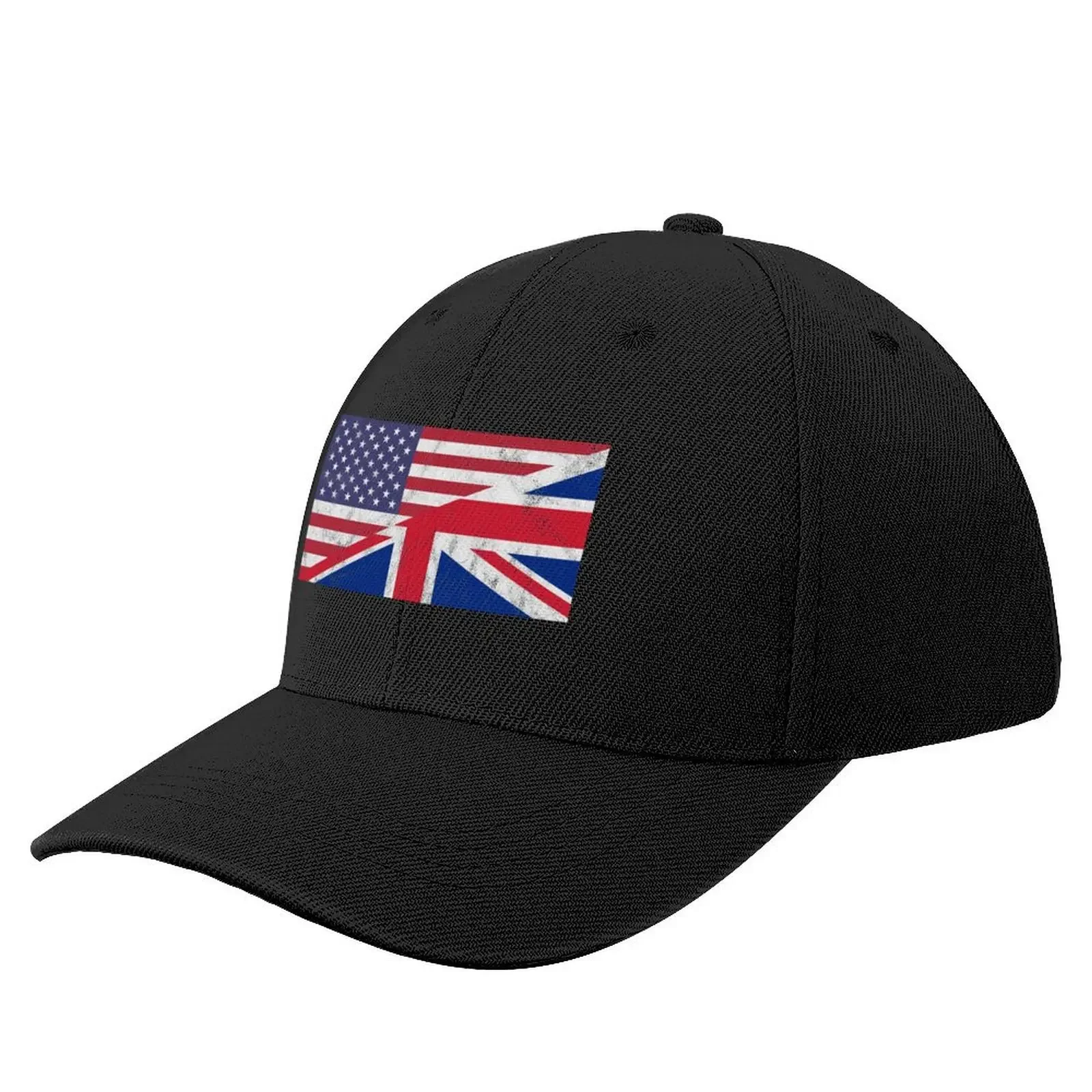 USA and UK Flag Mixed United Allies Friends Baseball Cap Thermal Visor cute New In Hat custom Hat For Man Women's