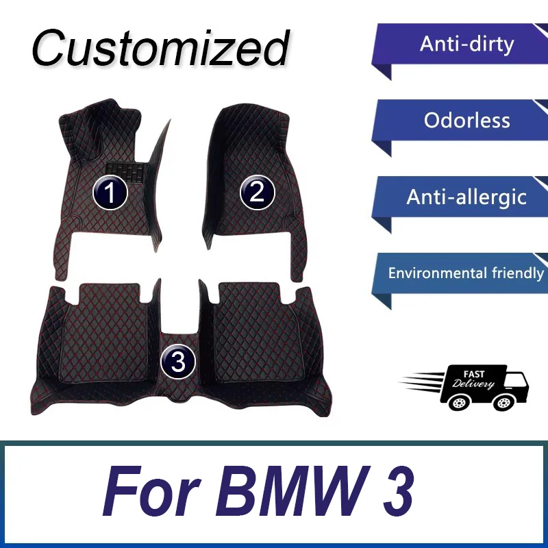 

Автомобильные коврики для BMW 3 F30 E90 330i 335i 320i Five Doors 2008 2009 2010 2011 2012 Подушечки для ног Ковровое покрытие Аксессуары для интерьера