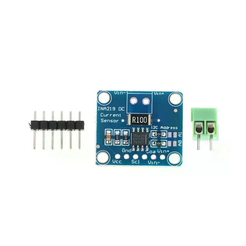 Picture 5: 1/3/5pcs INA219 Module Blue Board DIY 3V-5V IIC I2C MCU-219 Bidirectional Current Power Supply Monitoring Sensor Module