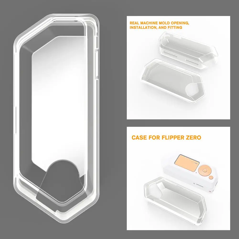 Ultra-thin Silicone Protective For Flipper Zero Clear Anti-fall Shockproof Cover For Flipperzero Game Console 1pcs D4n3