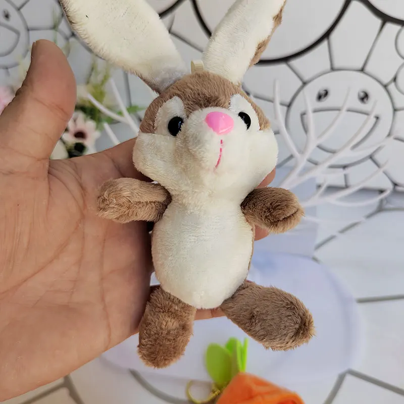 new popular Cute creative exquisite  Carrot Rabbit  plush toy  soft coin purse doll keychain  bag pendant grab machine doll gift