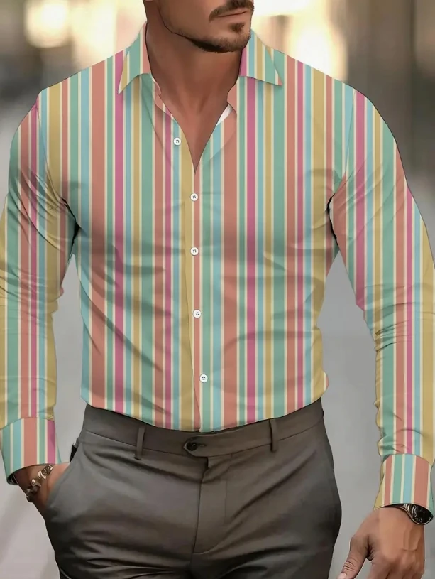 

Men's autumn long-sleeved shirts are fashionable and comfortable, with a variety of colors and patterns, and the new model 2025