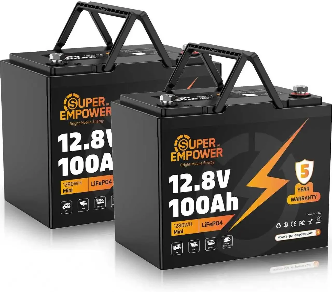 Bestselling12V 100Ah LiFePO4 Lithium Battery- BCI Group 24, Deep Cycle RV LiFePO4 Battery with Low-Temp Protection, 100A BMS, 38