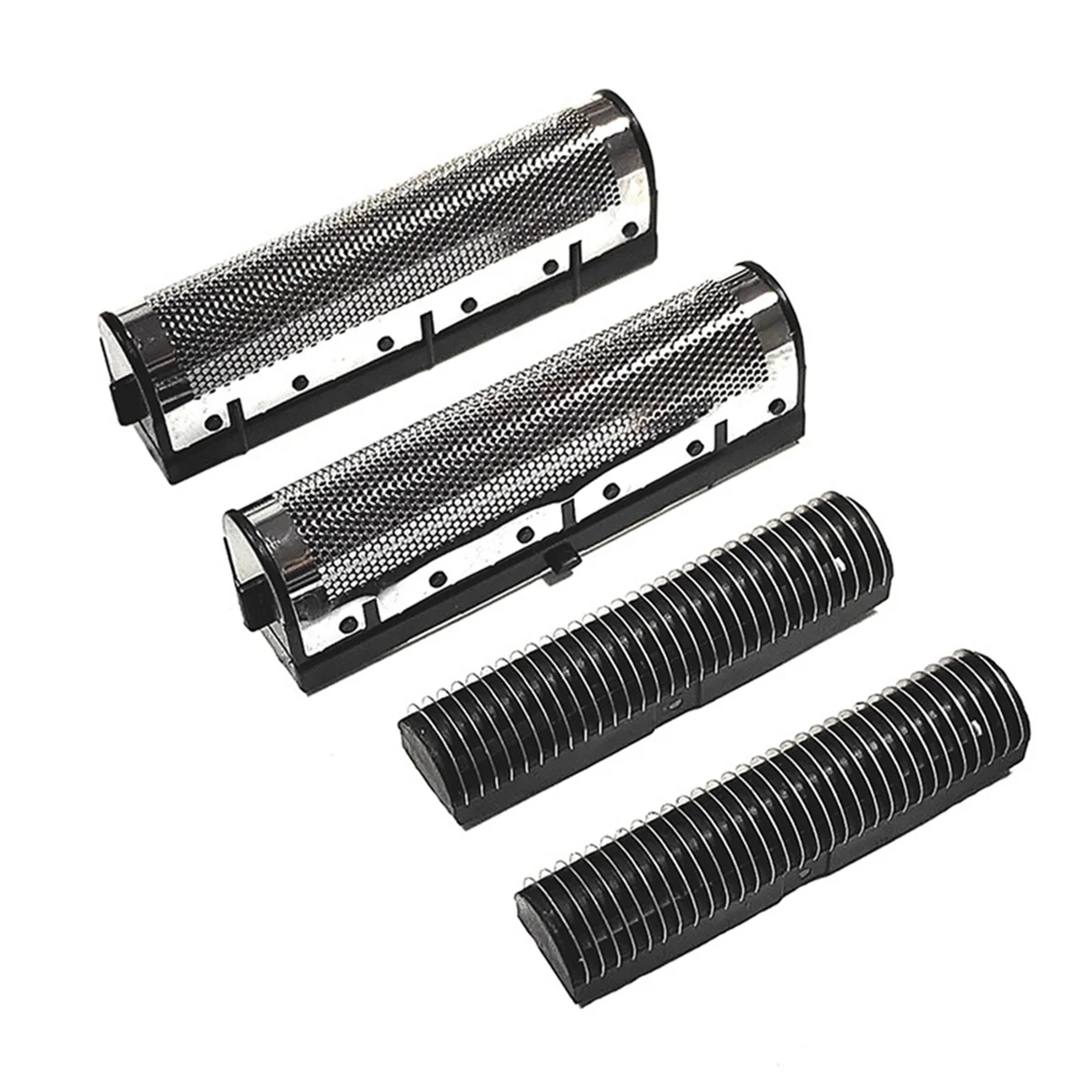 เครื่องโกนหนวดเครื่องตัดสุทธิ + หัวตัดสําหรับ Andis 17260 ล้างทําความสะอาดได้ 3D อัจฉริยะลอยใบมีดโกนหนวด,เงิน