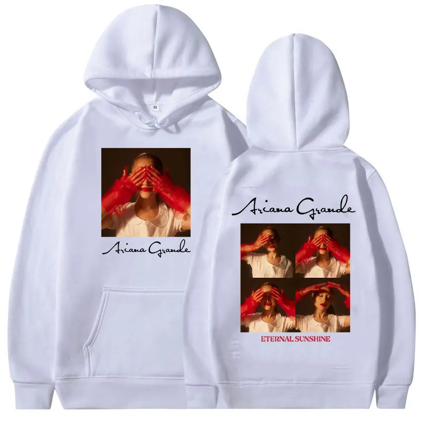 2024 Ariana Grande Eeuwige Zonneschijn Tour Album Hoodie Mannen Vrouwen Vintage Esthetische Mode Oversized Sweatshirt Hiphop Kleding