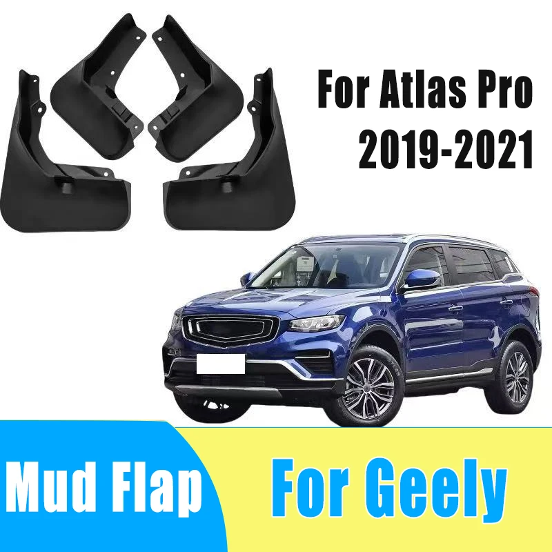 

4pcs Auto Tire Mudguard Waterproof Prevent Mud Splashing Car Mud Flap Fender Trim Accessories For Geely Atlas Pro 2019-2021 2020