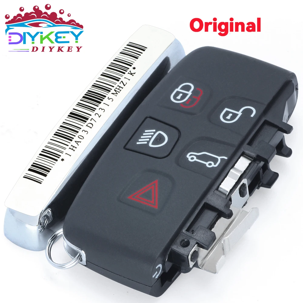 DIYKEY OEM KOBJTF10A 315MHz 434MHz ID49 For Land Rover Discovery 4 Freelander Range Rover Sport Evoque Jaguar Smart Remote Key