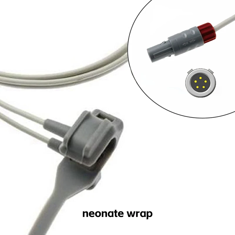 Spo2 Adapter Extension Cable Compaitble for MIN T5/T8 UMEC Imec Patient Monitor