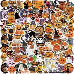 10/50/100pcs Gothic Halloween Ghost Witch Pumpkin Decorative Stickers DIY Notebook Guitar Skateboard Waterproof Cool Sticker Toy