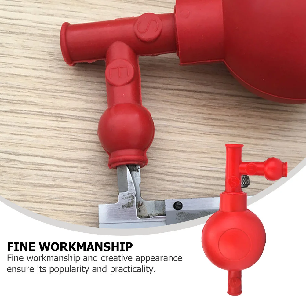 Imagem -04 - Bulbo de Sucção de Laboratório de Enchimento Quantitativo Bola Pipeta Lâmpadas Móveis de Borracha Vermelha Válvulas Máquina de Enchimento