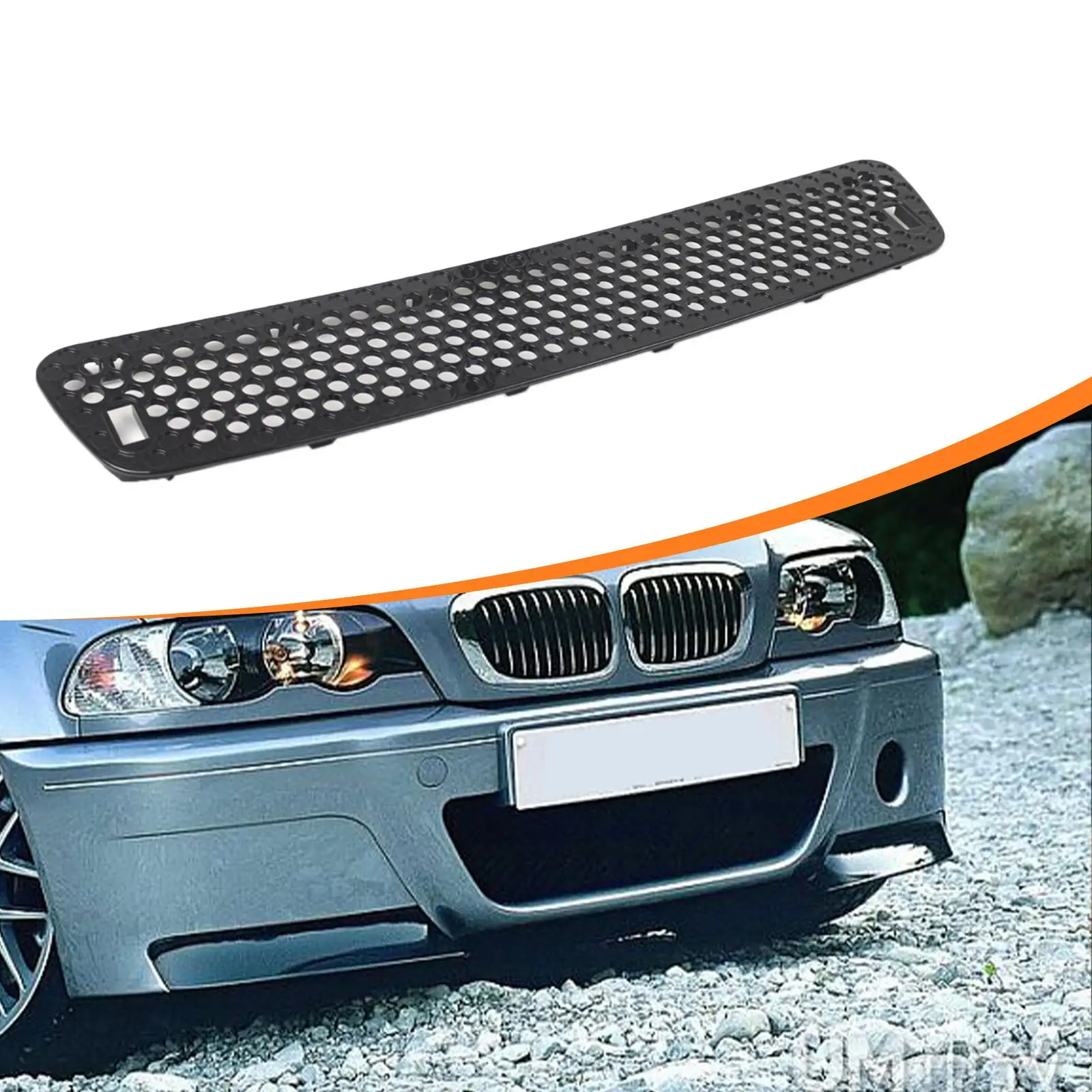 

Замена центральной вентиляционной решетки капота 51132694723 для BMW 3ER E46 M3 2001-2006, решетка переднего бампера