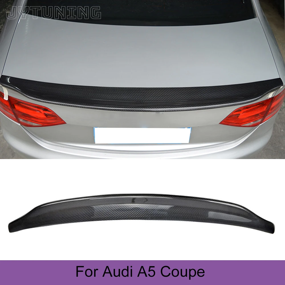 

Car Style Carbon Fiber Racing Rear Trunk Lip Spoiler Wing for Audi A5 Standard Coupe 2-Door 2008 - 2015 Boot Lip