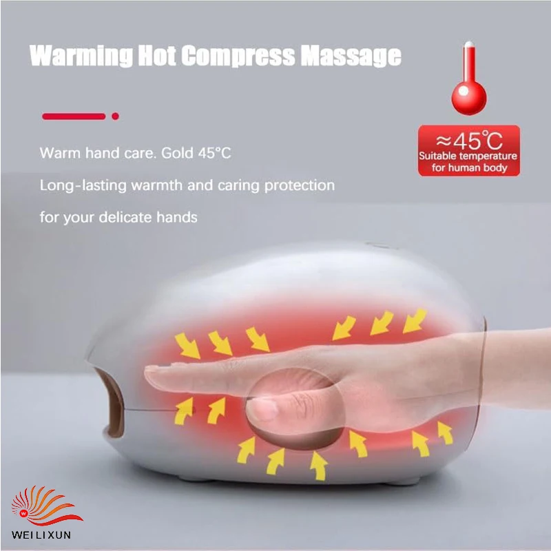 Traitements de Relaxation beauté Premium Massage des mains pneumatique masseur de mains sans fil pression d'air compresse chaude outil d'acupression
