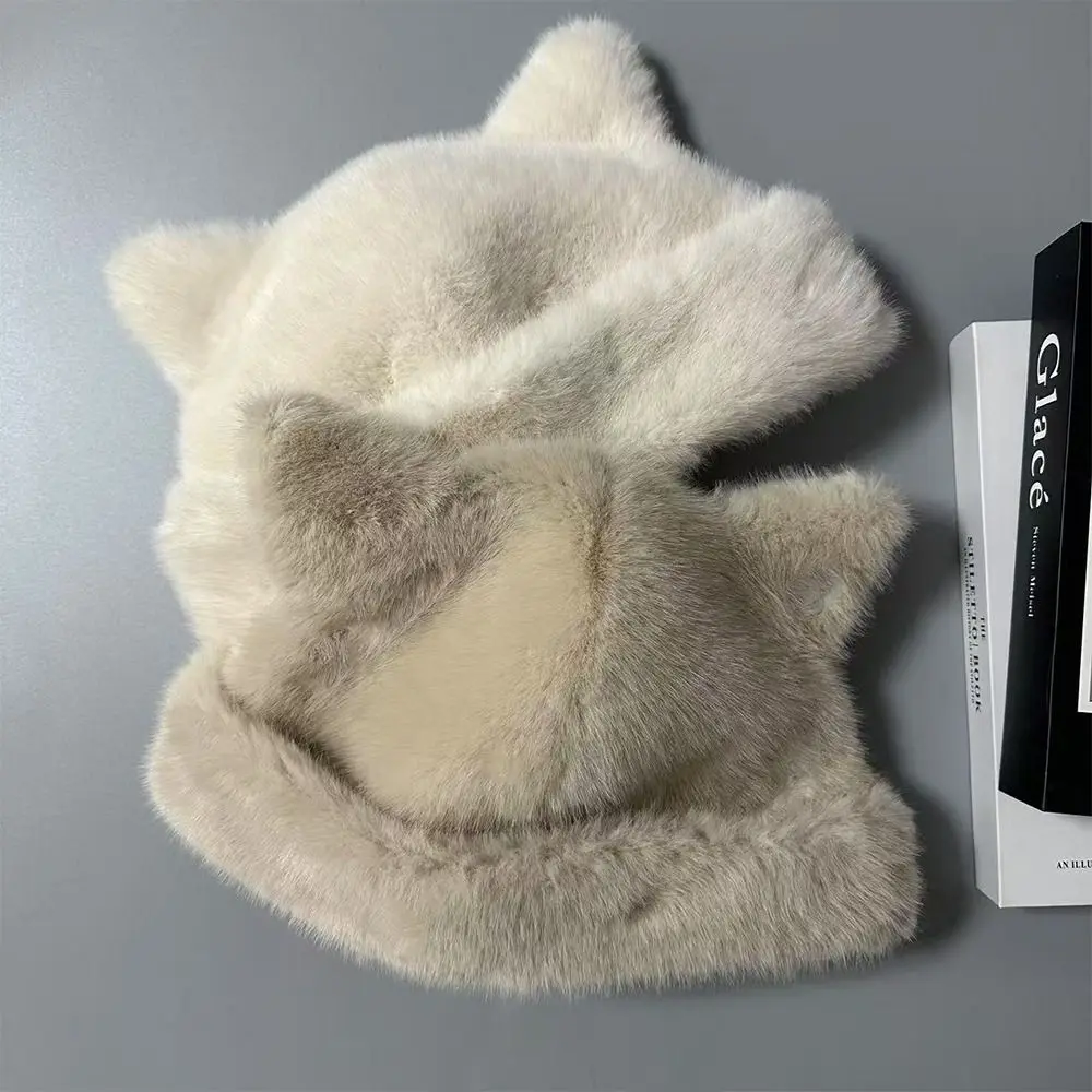 أزياء الشتاء الدافئة قبعة رشاقته لطيف آذان بنما قبعة يوم ثلجي القبعات الناعمة هدايا عيد الميلاد #4