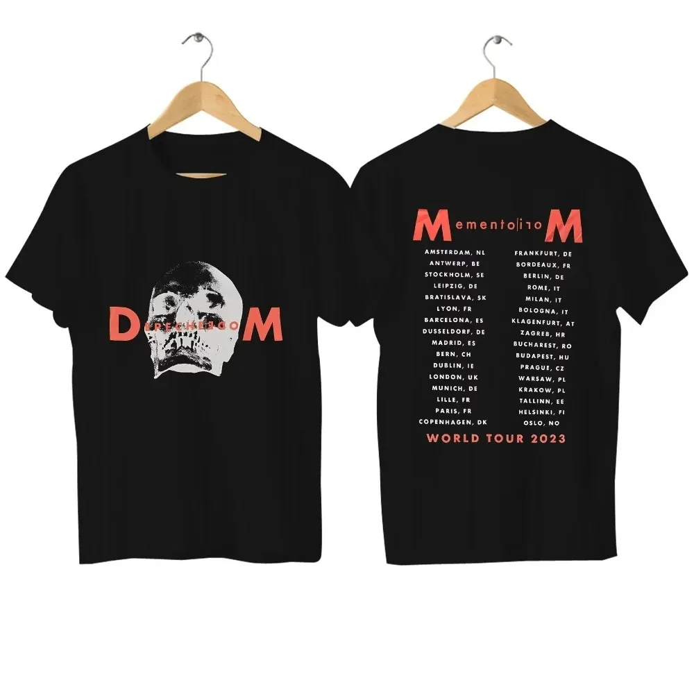 Y2k Harajuku Goth Vintage T Shirt Depeche Negative Skull Mode Cotton T-shirt Graphic Sport Tops Clothing Streetwear Tops Unisex