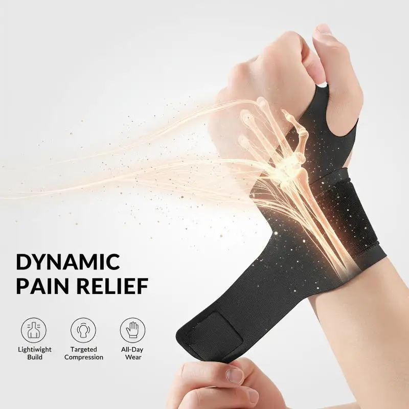 [T] Elastic Wristband Wrist Sleeve Brace Compression Thin Wrist Badminton Tennis Wrist Thumb Support Brace Gloves Palm Protector