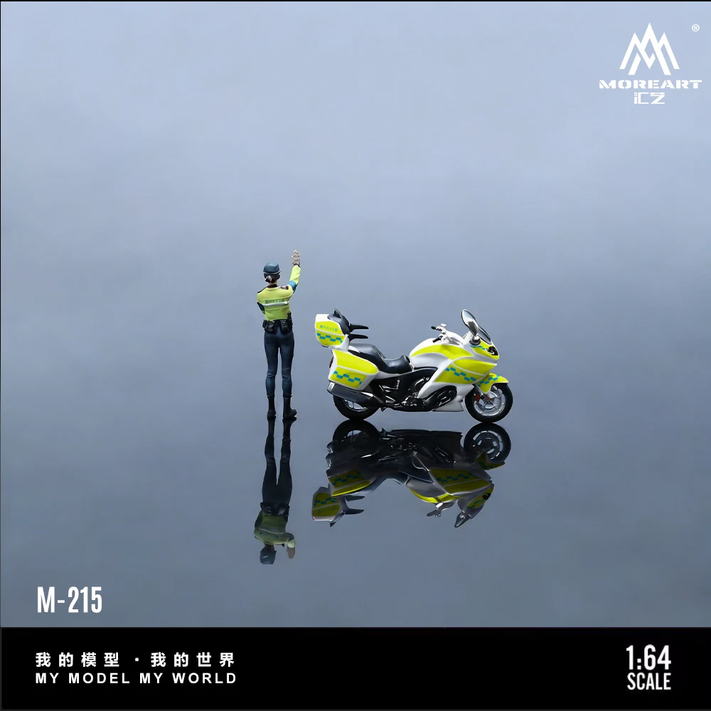 *Pre-Order*MoreArt 1:64 Police Motorcycle Female mounted Police figure Set A, Resin Model For Gift&Display&Collection