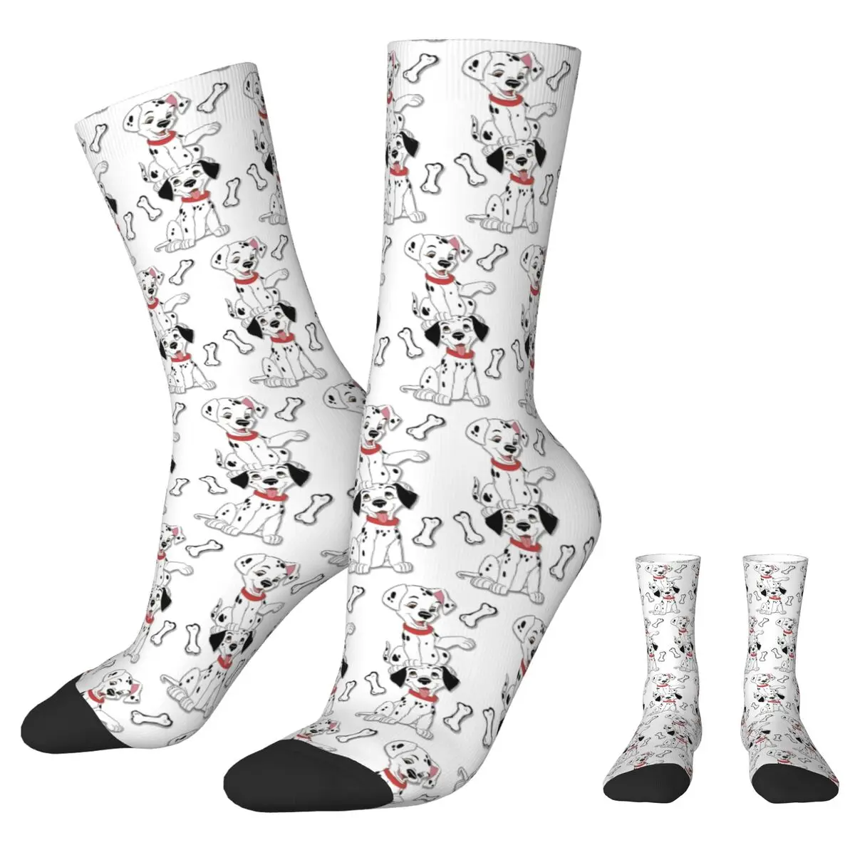 101 Dalmatians Socks dog Casual Stockings Couple High Quality Outdoor Sports Socks Autumn Graphic Non Skid Socks