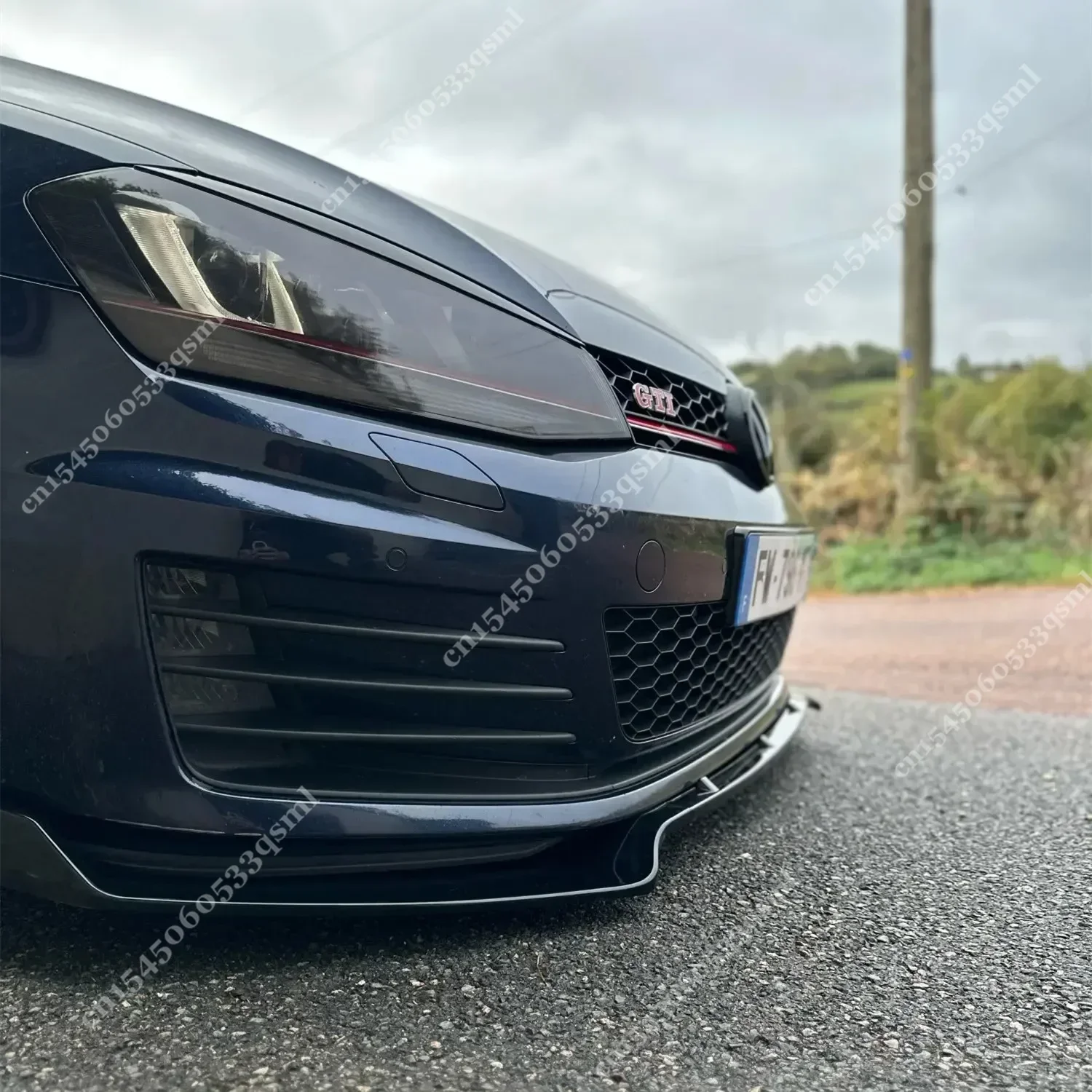 Car Front Bumper Splitter Lip For VW Golf 7 7.5 MK7 MK7.5 GTI GTD R R-Line All Models 2012-2020 Diffuser Body Kit Spoiler Guard