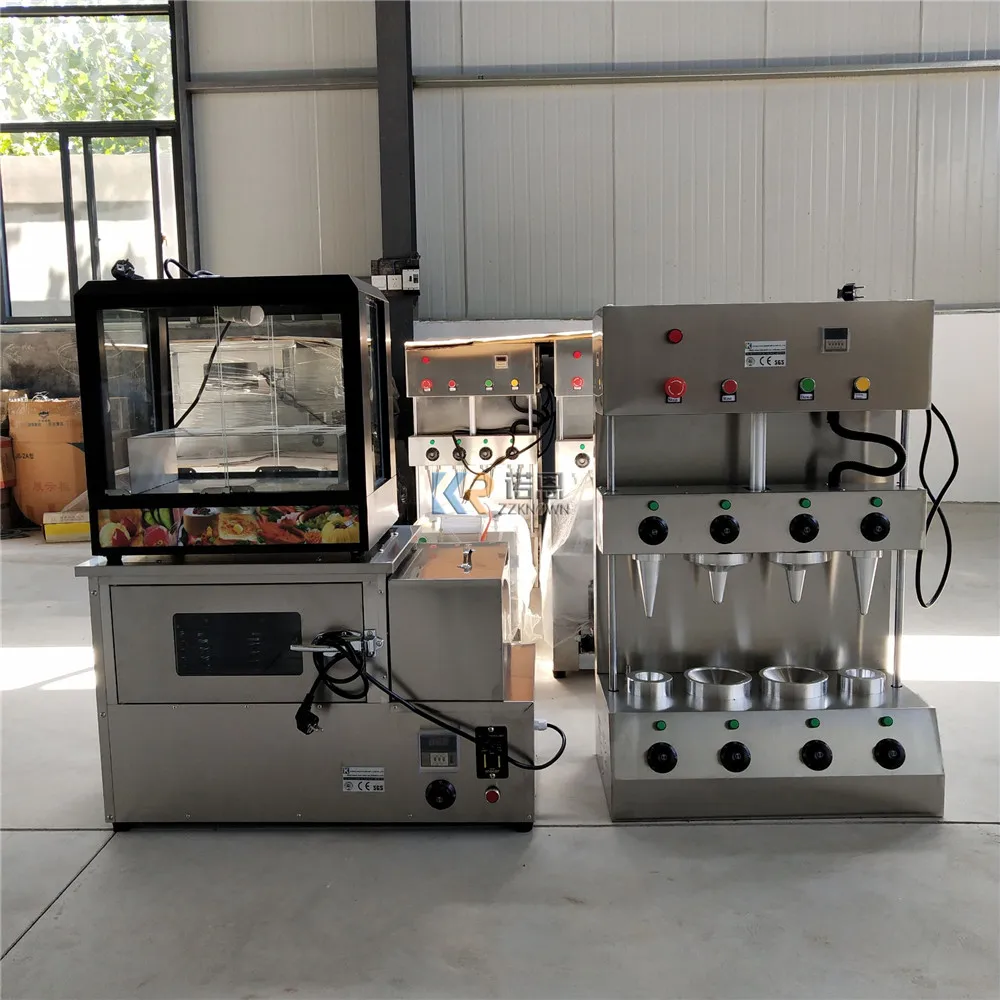 New Design 4 Moulds Pizza Cone Maker Machine Pizza Cone Oven Pizza Cone Vending Machines For Sale