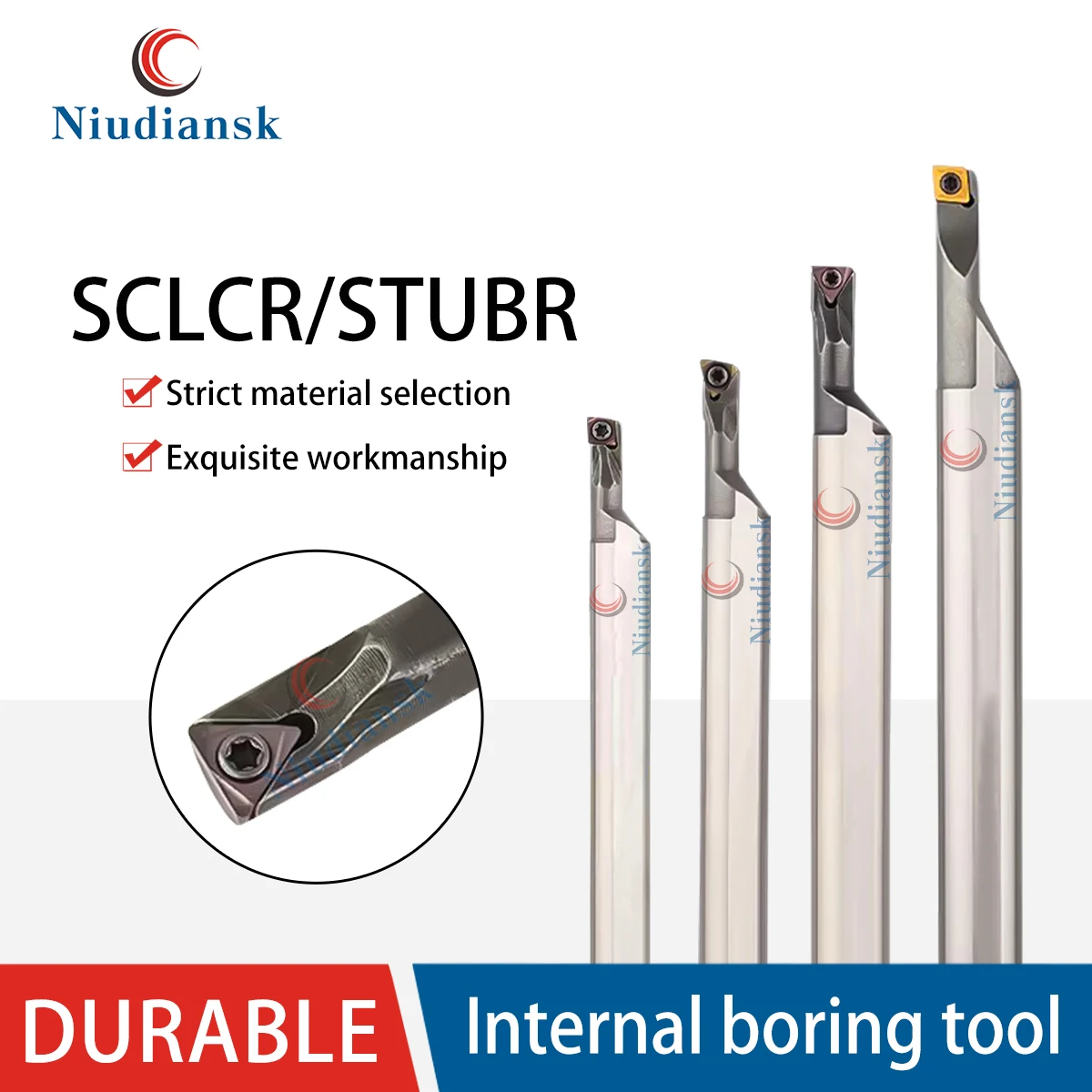 

High-speed Steel Earthquake Resistance Variable-diameter Inner Hole Tool Holder Eccentric Type SCLCR/STUBR Small Aperture Boring