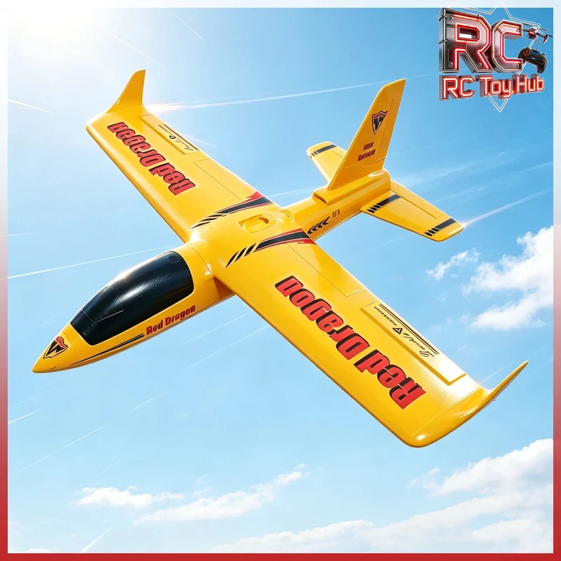 Chilong 64Mm Ducted Fan RC Airplane T 1100 Red Dragon Fixed Wing Remote Control Aircraft DIY Electric Jet For Hobby Players