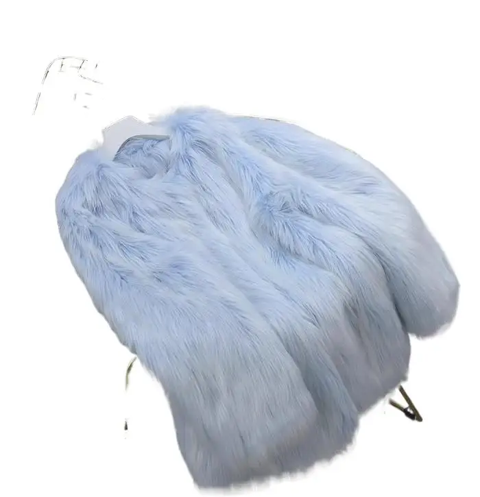 2025 الملابس النسائية مزاجه تقليد الثعلب الفراء معطف الفرو شتاء جديد 1125 #1