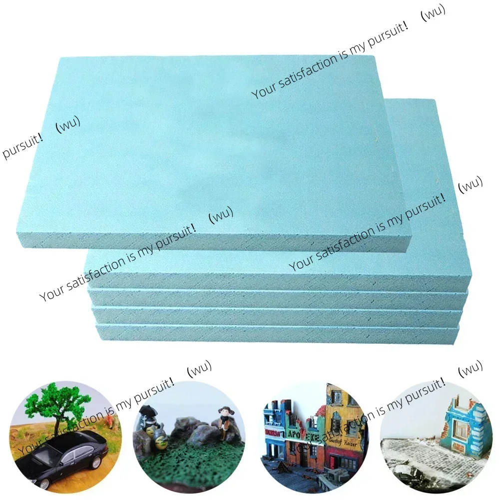 5Pcs Foam Board Modelling Building DIY Crafts Foam Slab 30x10x3cm Diorama DIY Model Material Diorama Base Board Sheet Sand Table